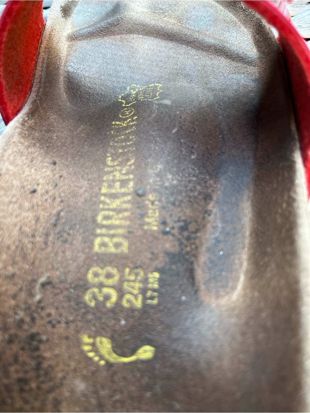 Birkenstock Madrid Red Sandals - Picture 7 of 9
